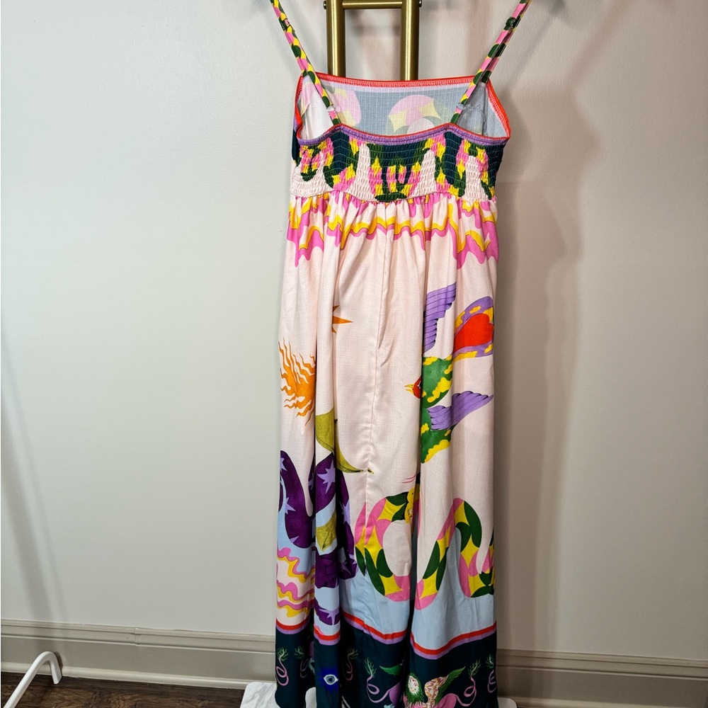 Maxi Dress with Sacred Heart, Snake, Foo Dogs - SKU 1112 - Picture 3 of 8